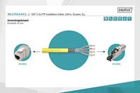 Digitus DK-1743-A-VH-1 Netwerkkabel CAT 7a S/FTP Geel 100 m - thumbnail