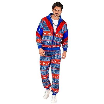 Kerst Trainingspak Rood Blauw Unisex