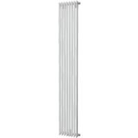 Plieger Antika designradiator verticaal middenaansluiting 1800x400mm 1215W wit 7252347 - thumbnail
