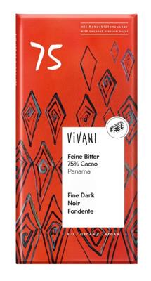 Vivani Chocoladereep Puur 75% Cacao