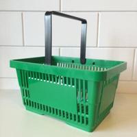 Winkelmandje groen 1 handgreep 22 liter - thumbnail