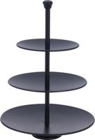 Excellent Houseware Etagere 3 Laags Mat Zwart - thumbnail