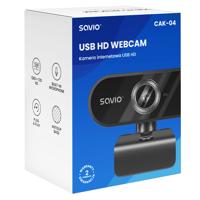 Savio CAK-04 webcam 720 MP 1280 x 720 Pixels USB Zwart - thumbnail