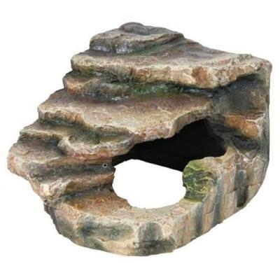 TRIXIE REPTILAND HOEKROTS REGENWOUD MET SCHUILPLAATS EN PLATFORM 26X26X20 CM