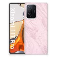 Xiaomi 11T | 11T Pro | TPU | Siliconen hoesje | Marble Pink - Origineel Cadeau Vriendin - thumbnail