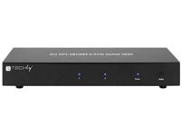 Techly IDATA DP-KVM2 KVM-switch Zwart - thumbnail