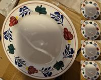 Boerenbont Gebaksbordjes 17,5cm set 6 Stuks - thumbnail