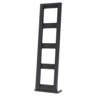 Berker K1 afdekraam 4 voudig antraciet mat gelakt horizontaal