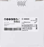 Bosch Accessoires X-LOCK Fiberschijf, 115mm, G60, R780 Best for Metal + Inox - 1 stuk(s) - 2608619179 - thumbnail