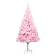 VidaXL Kunstkerstboom met standaard 240 cm pvc roze