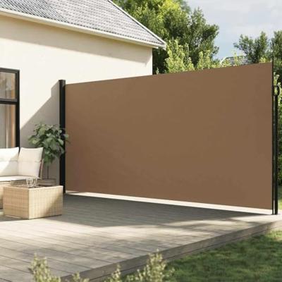 VidaXL Windscherm uittrekbaar 220x600 cm taupe