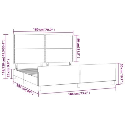 Bedframe zonder matras 200x200 cm fluweel donkergroen - thumbnail