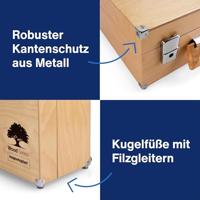 magnetoplan Wood Series Presentatiekoffer Berk, Metaal Aantal onderdelen: 2400 360 mm x 270 mm x 183 mm Berk - thumbnail