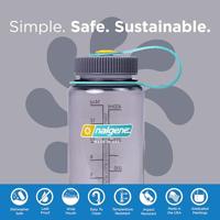 Nalgene Wide-Mouth Sustain 0.5L Drinkfles Aubergine 0.5L - thumbnail