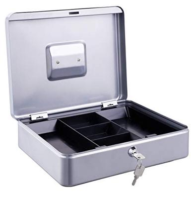 Alco AL-843-36 Geldkistje 300x240x90mm Staal Zilver