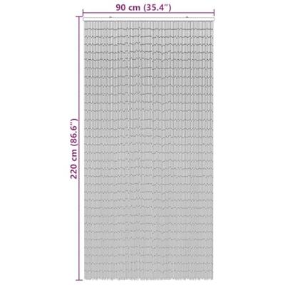 Insectengordijn 90x220 cm bamboe donkergrijs