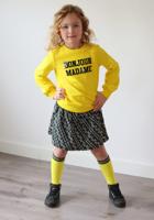 Quapi Meisjes sweater - Femke - Zomers geel - thumbnail
