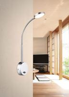 OP=OP Wandlamp Pegasi zilver verstelbaar met schakelaar - thumbnail