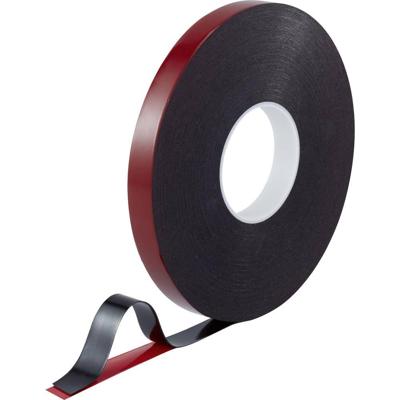 TOOLCRAFT 93038c185 93038c185 Dubbelzijdige tape Rood/zwart (l x b) 30 m x 20 mm 1 stuk(s)