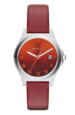 Horlogeband Marc by Marc Jacobs MBM1322 Onderliggend Leder Rood 14mm