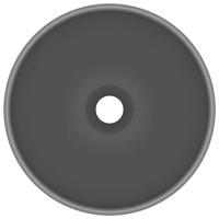 Wastafel rond 32,5x14 cm keramiek mat donkergrijs - thumbnail