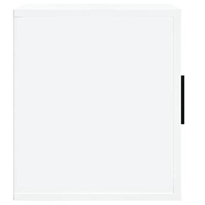 Tv-meubel 100x35x40 cm bewerkt hout hoogglans wit