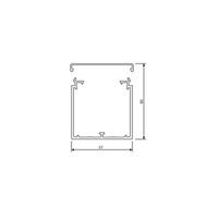 Hager LF6006009016 Kabelgoot (l x b x h) 2000 x 57 x 60 mm Wit 2 m - thumbnail