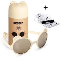 Zonnebril berenjong 1-2 jaar KI ET LA crème - thumbnail