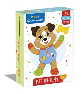 Clementoni baby pluchen knuffel pete de puppy