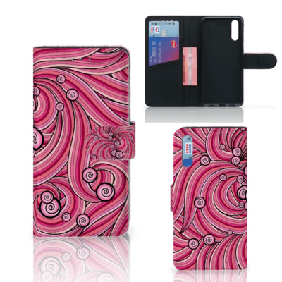Huawei P20 Hoesje Swirl Pink Huawei P20 Hoesje Swirl Pink