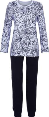 Katoenen pyjama grafische bloemen