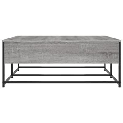 Salontafel 100x99x40 cm bewerkt hout grijs sonoma