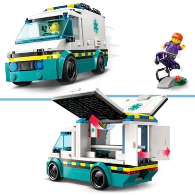 LEGO City 60451 Reddingsambulance - Bouwspeelgoed voor een jongen van 5 jaar - thumbnail