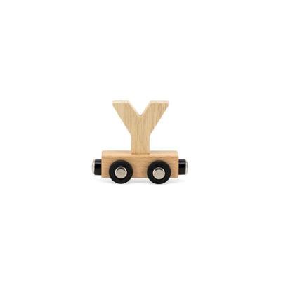 Tryco houten trein letter naturel-Y