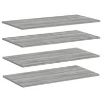 Wandschappen 4 st 80x40x1,5 cm bewerkt hout grijs sonoma eiken - thumbnail
