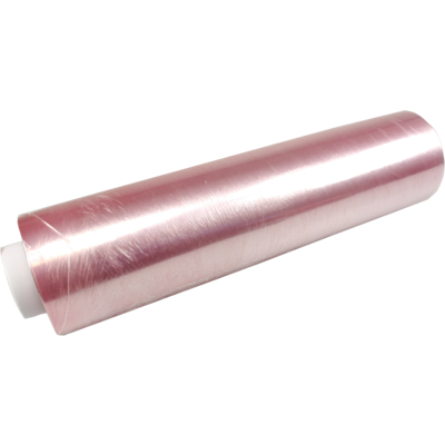 Folie | rekfolie ongeperforeerd | PVC | 30cm | 300m | 8my | transparant | 4 rol