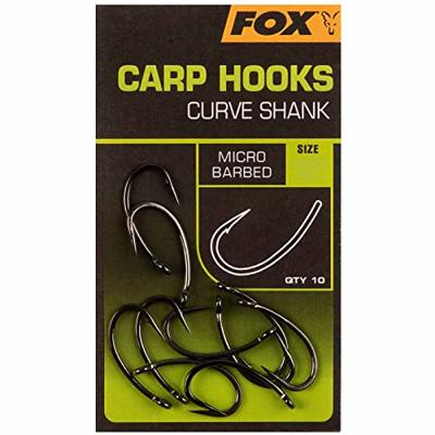Fox Carp Hooks Curve Shank 10st. Size 6