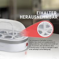 Clatronic EK3497 Eierkoker Met eierprikker, Met maatbeker Wit - thumbnail