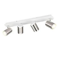 Trio 4-lichts opbouwspotGillan nikkel met wit - 814500407 - thumbnail