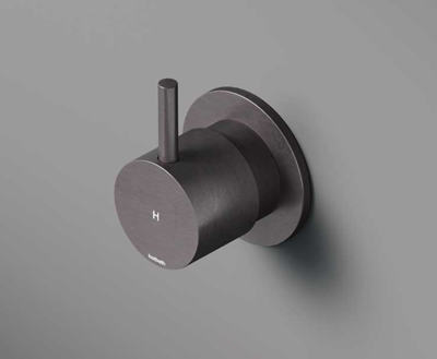 Inbouw Stopkraan Hotbath Cobber 1-hendel Geborsteld Koper PVD (Warm)