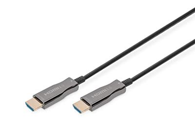 Digitus AK-330125-150-S HDMI-kabel HDMI / Glasvezel Aansluitkabel HDMI-A-stekker, HDMI-A-stekker 15.00 m Zwart 4K UHD Digitus AK-330125-150-S HDMI-kabel HDMI / Glasvezel Aansluitkabel HDMI-A-stekker, HDMI-A-stekker 15.00 m Zwart 4K UHD