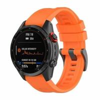 By Qubix - Siliconen sportbandje - Oranje - Compatible met Garmin Instinct 3 / Instinct E - 45mm - Compatible Garmin bandje - Bandbreedte: 22mm - thumbnail