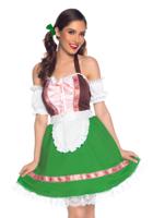 Oktoberfest Jurk Gretchen Met Haarstrikken - thumbnail