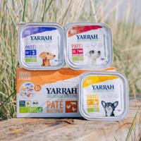 YARRAH ORGANIC HOND MULTIPACK PATE KALKOEN / KIP / RUND 6X150 GR - thumbnail