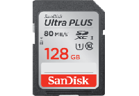 Sandisk SDXC Elite Ultra Plus 128.0GB 80MB/s CL10 Incl Rescue Pro - thumbnail