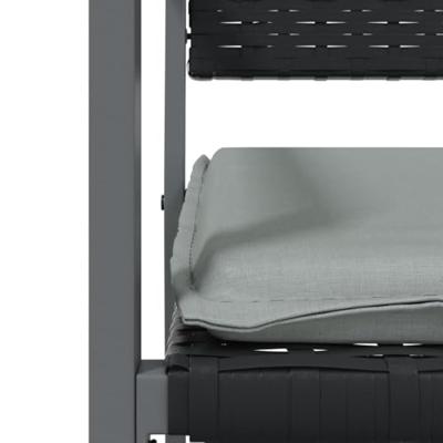 7-delige Tuinset met kussens poly rattan en staal