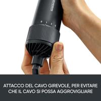 Severin WL0241 Warmeluchtborstel Zwart, Antraciet - thumbnail