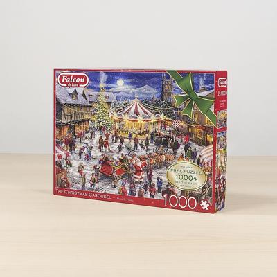 Falcon de luxe Falcon The Christmas Carousel 2x 1000 stukjes - Legpuzzel voor Volwassenen