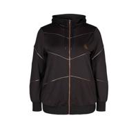 ACTIVE By Zizzi Plus Size sportjack zwart - thumbnail