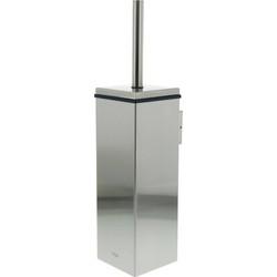Tiger Toiletborstelhouder Items Vierkant Muur RVS